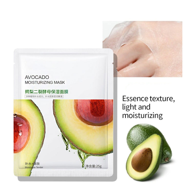Pack of 8 Moisturizing Face Sheet Masks - For All Skin Types