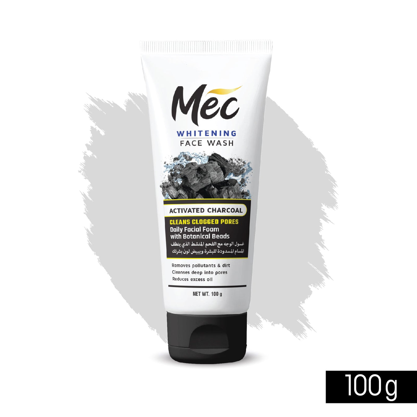 Meclay London
Mec Whitening Activated Charcoal Face Wash 100ml