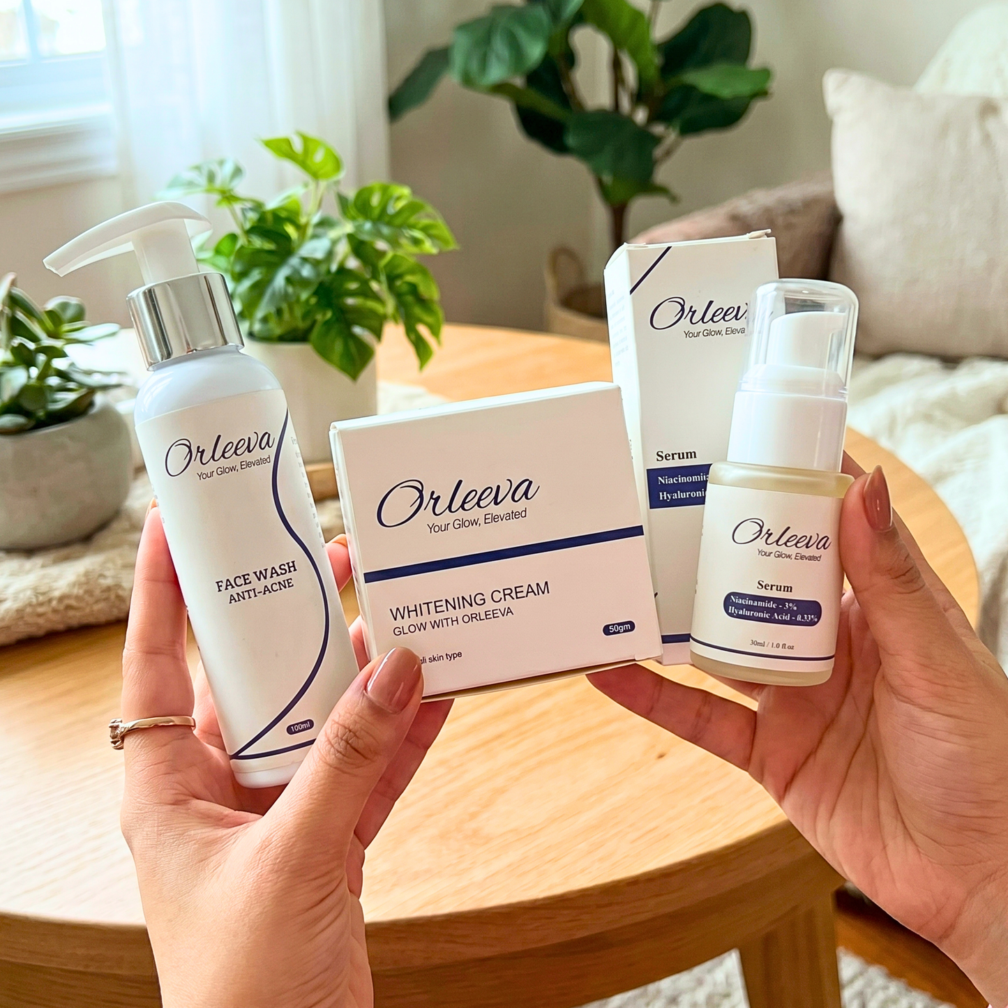 Serum, Facewash & Night Cream Allow To Open