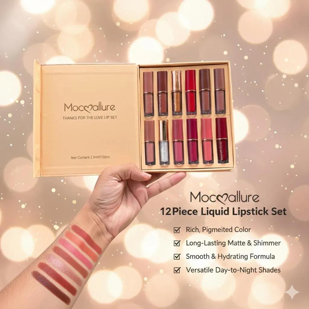 Mocallure

Mocallure 12 Colors Matte Liquid Lip Gloss Set