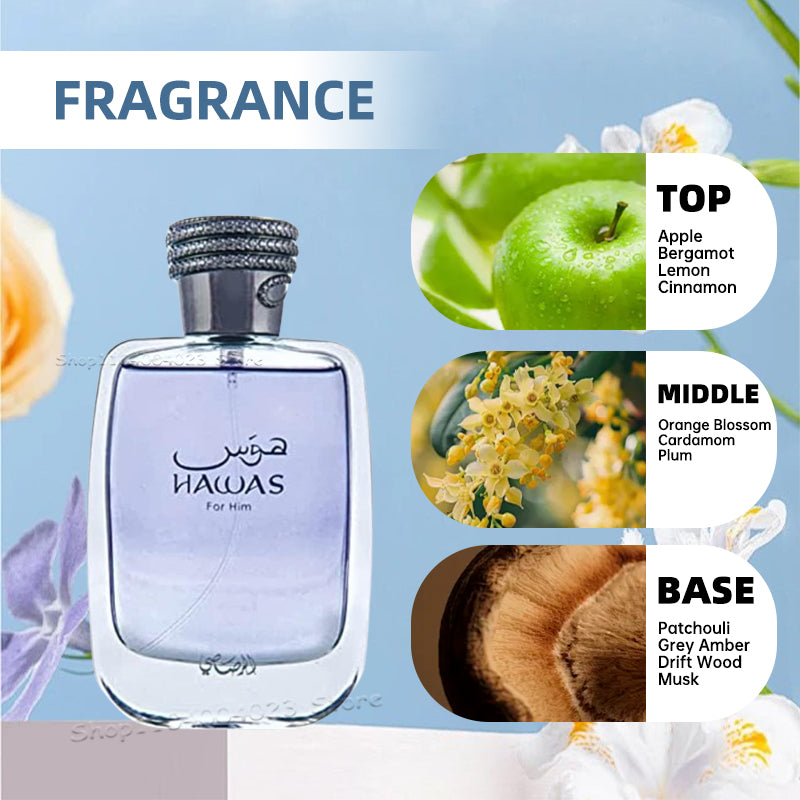 Rasasi Hawas Perfume for Men || Long Lasting Fresh Fragrance || Aromatic Aroma Twin Eau De Parfum