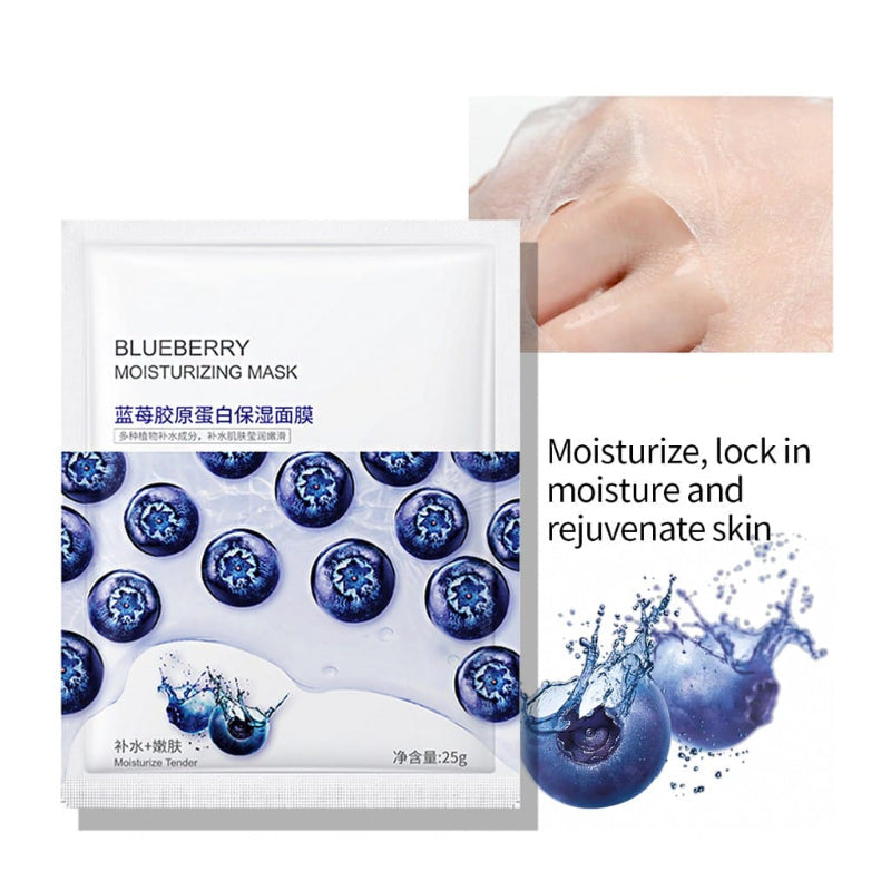 Pack of 8 Moisturizing Face Sheet Masks - For All Skin Types